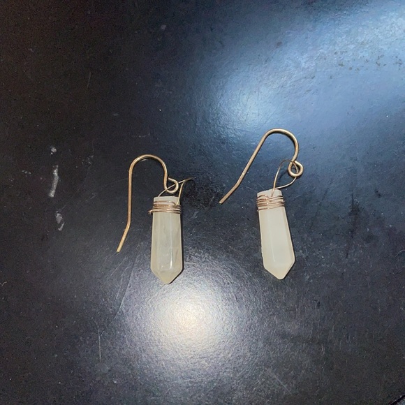 Dangling crystal earrings French hook - Picture 3 of 3